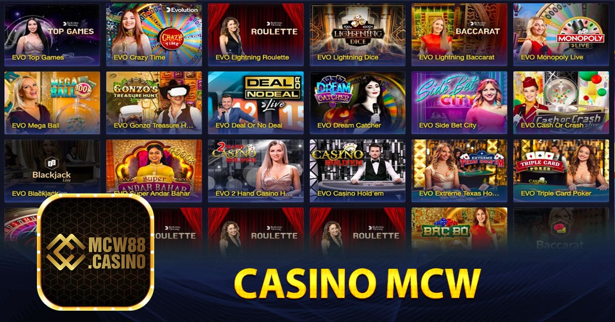 Một số sảnh game live casino Mcw